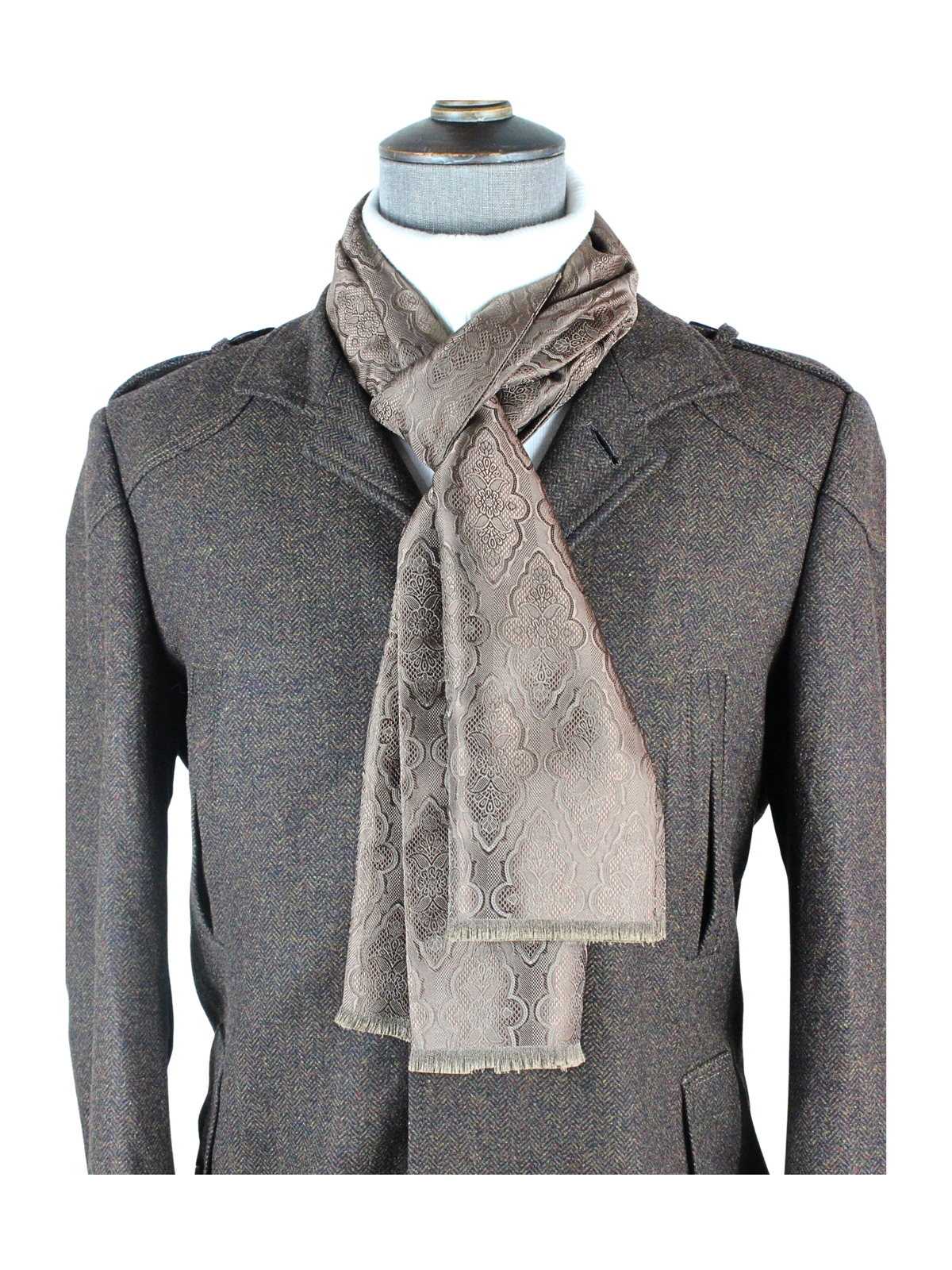 Geometric Solid 9 | Chocolate | Single Scarf – VERSE 9