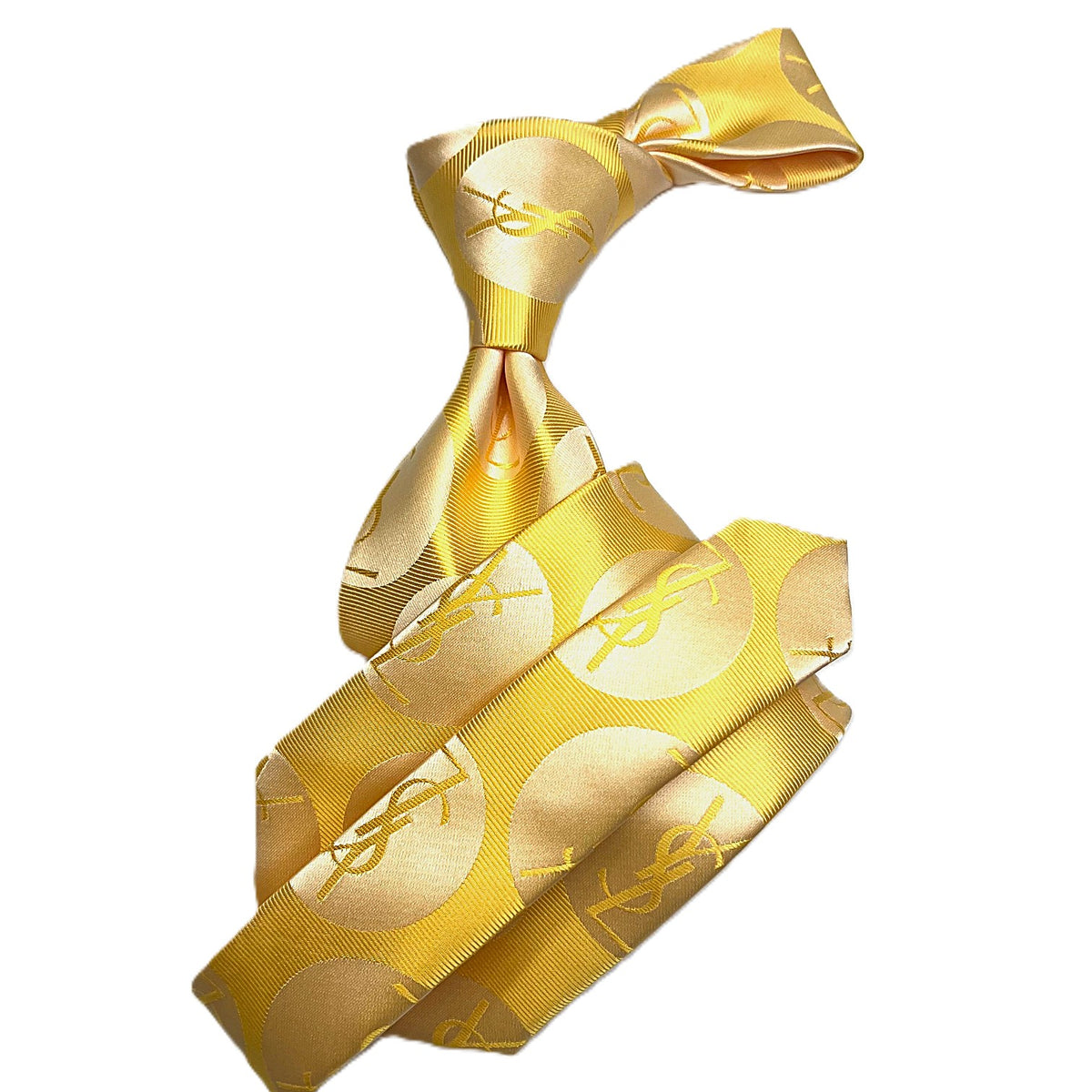 ★s/e/o★ CHECKERBOARD TIE BRIEF YELLOW Pastel Yellow Textured Necktie | Bows-N-Ties.com