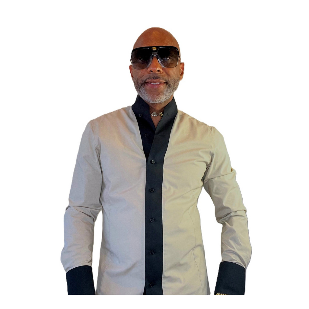 High Collar 11 | Beige & Black | Shirt VERSE 9 High Collar 11 | Beige & Black | Shirt VERSE 9
