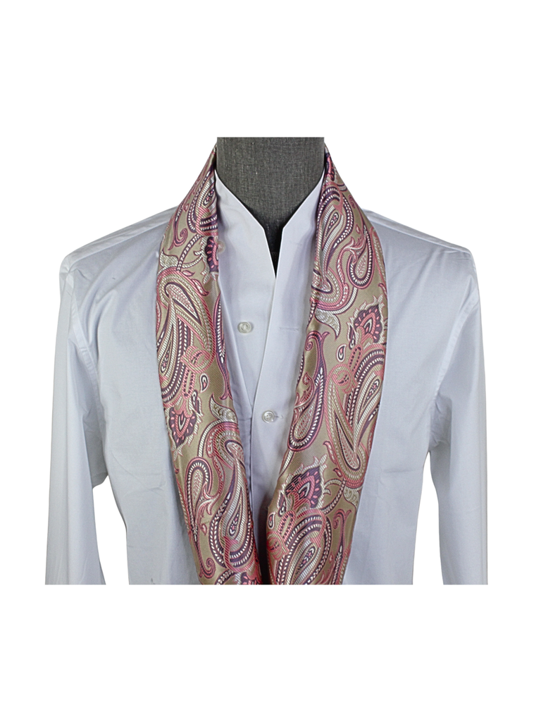 British Paisley 7 | Cream & Pink Paisley | Single Scarf VERSE 9 British Paisley 7 | Cream & Pink Paisley | Single Scarf VERSE 9
