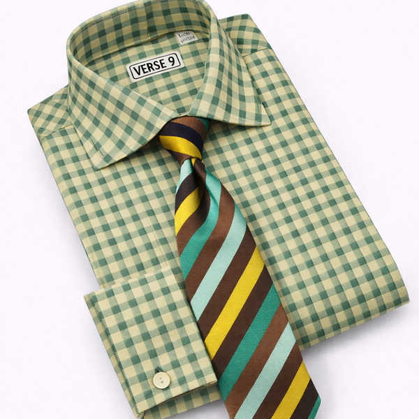 Green & Yellow Check Shirt VERSE 9 Green & Yellow Check Shirt VERSE 9