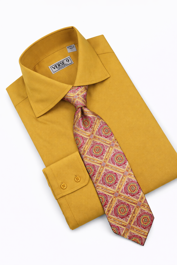 British Spread Collar | Gold VERSE 9 British Spread Collar | Gold VERSE 9