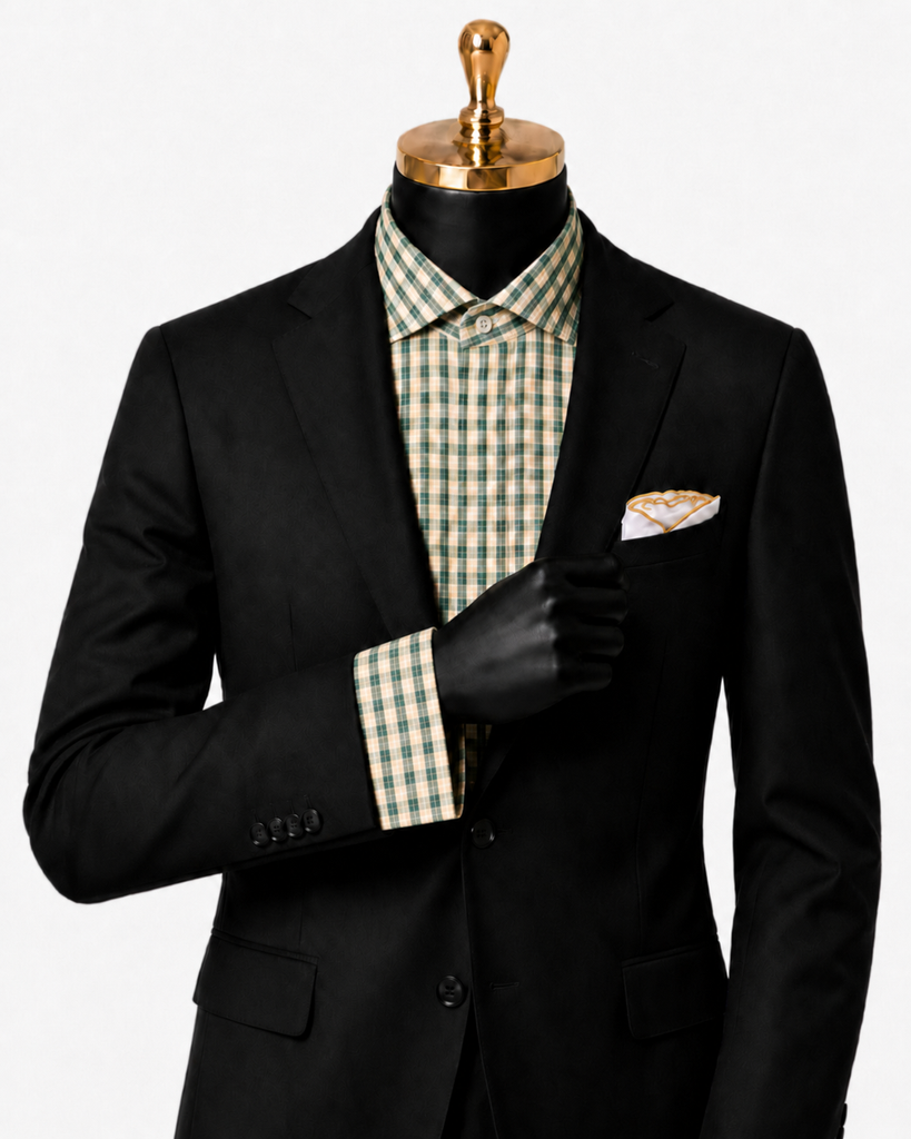cutaway collar dress shirt Cutaway Check Shirt